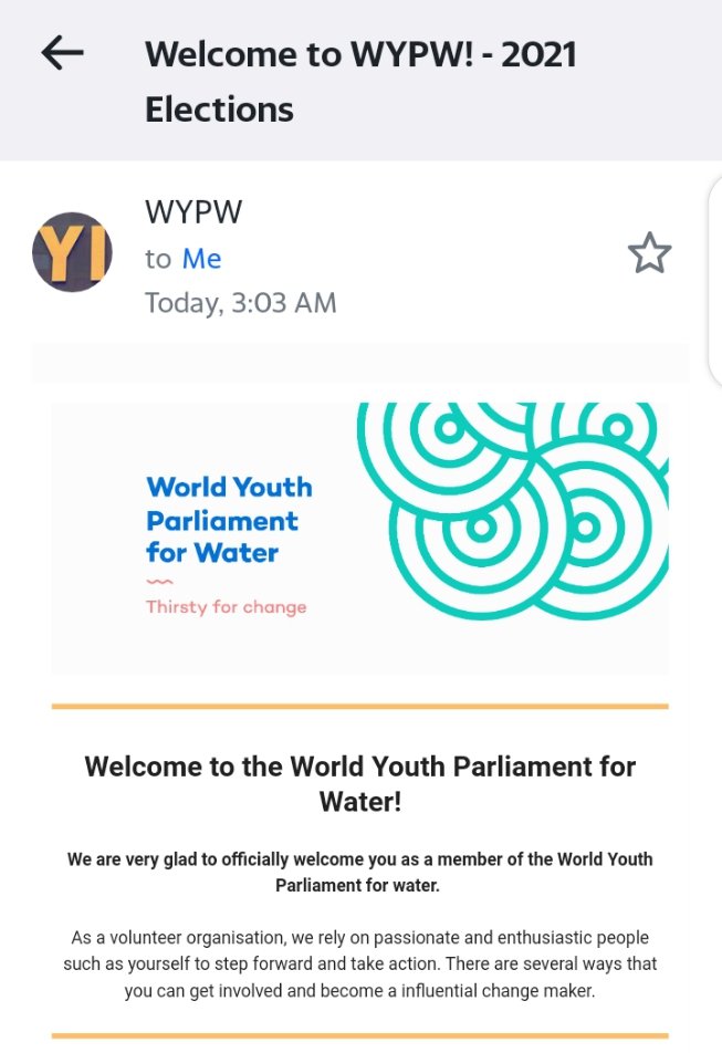 nisarkhand's tweet photo. Alhamdullah Selected as a member World Youth Parliament for Water https://t.co/OJilZ5XioI