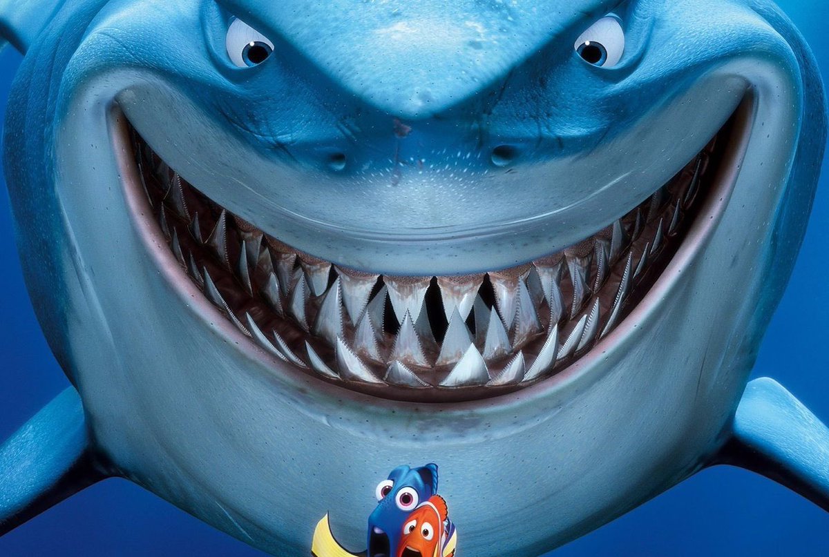 MrsK_Green's tweet photo. 19/12/20 - Bruce from Finding Nemo is named after the most iconic great white shark of all time - the shark from Jaws 🦈 #24DaysofDisney https://t.co/CJUd0oZFpz