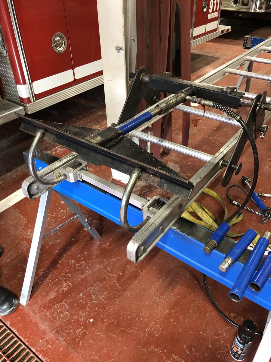 Ground ladder testing underway today @GFWFire <a href="/towngfw/">Town of Grand Falls-Windsor</a>  Thanks to Firehouse Service and Supply <a href="/duaneantle/">Duane Antle</a> for taking a Saturday to strength test, inspect, and repair our ground ladders today.