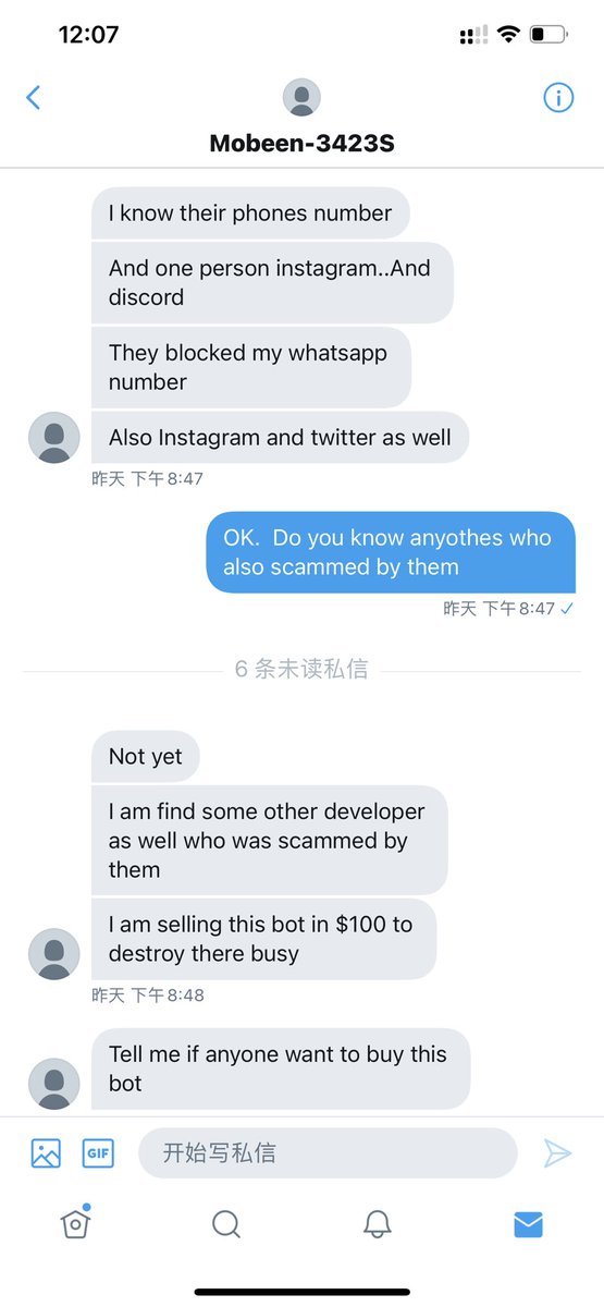 the scammer @ArtemisBots blocked my account toady，so I can't  leave message on their Twitter，but i have been contact with one bro who used to be scammed by @ArtemisBots  too。  Show in these two pictures
Will they going on to scam people？who can judge them？ <a href="/Sneaky/">Zach Scuderi</a>