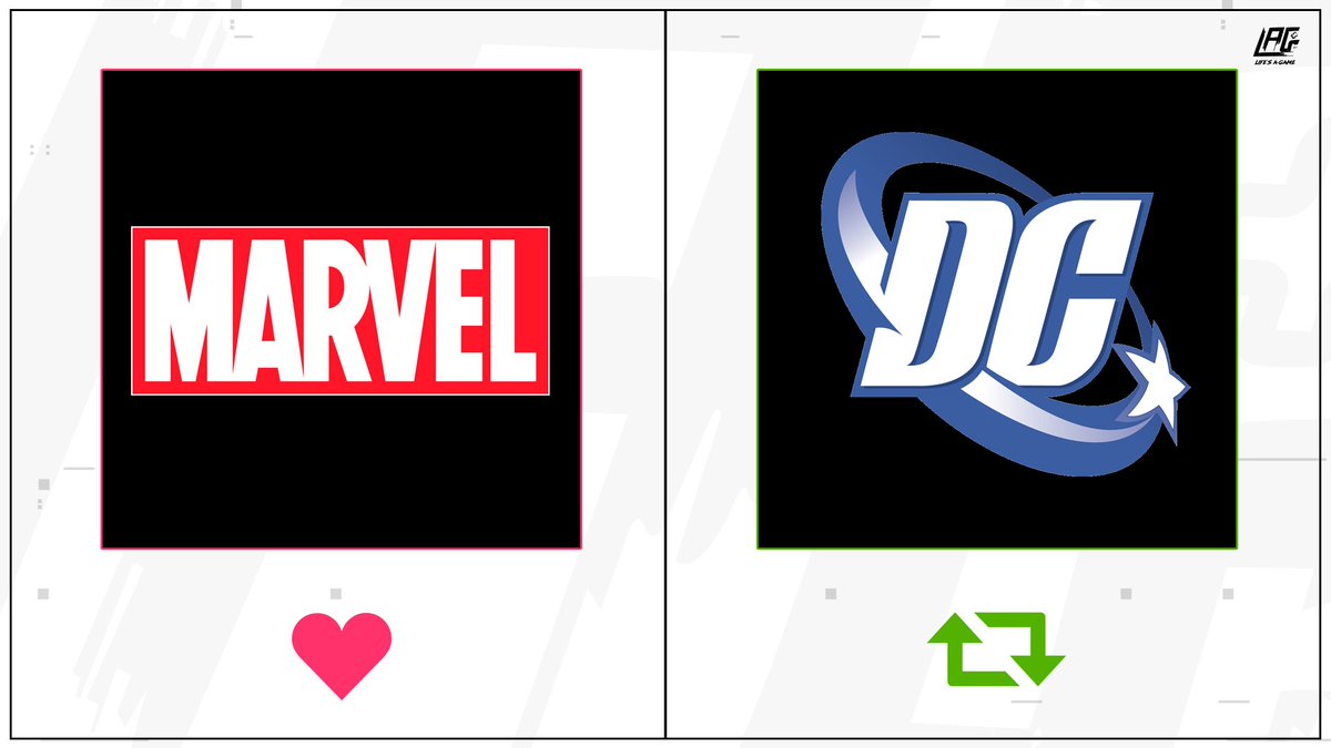 LifesAGameGG's tweet photo. The age old question ... Marvel or DC, Which one do you prefer? #FeelTheLAG https://t.co/HLjIw0WZ02