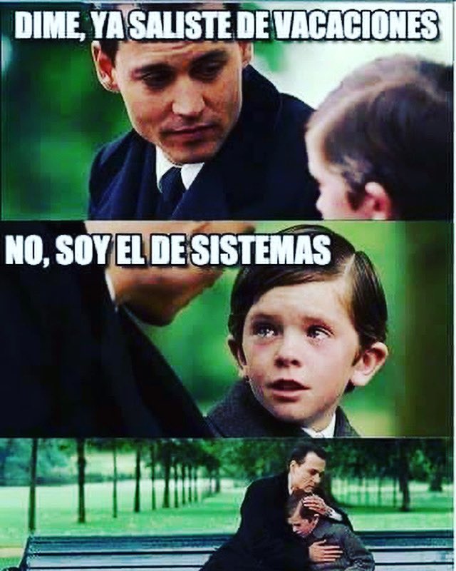 SoyITPro's tweet photo. No importa en qué fecha veas este meme, siempre aplica 🤣😢 #SysAdmin https://t.co/U24yyRzqY1