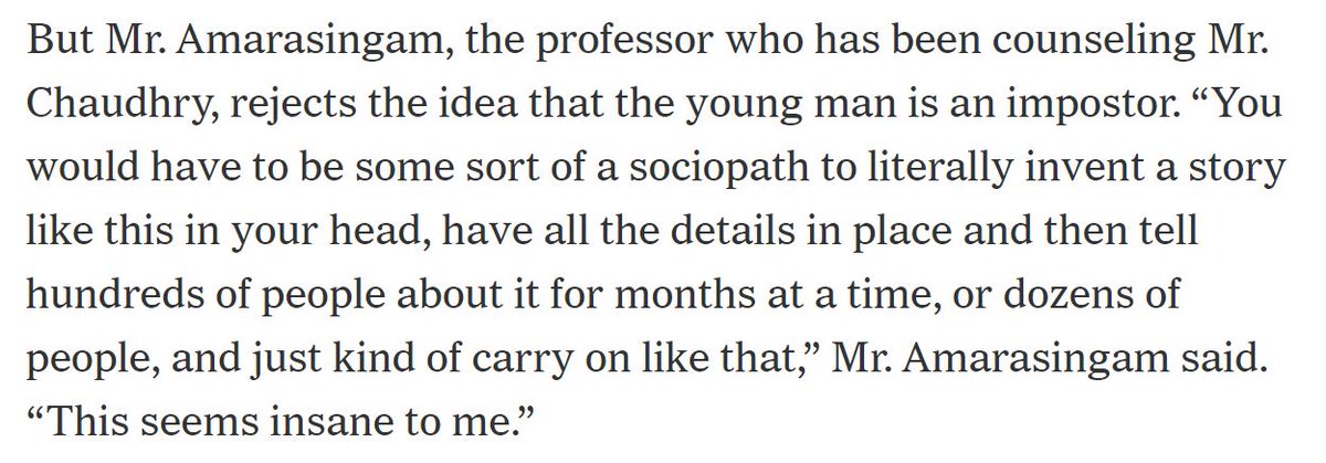 Excuse #2: "But TERRORISM EXPERTS also said so." Which is pretty revealing about how experts are anointed. This one, who admits he has no mental health training, thinks Abu Huzayfa must be telling the truth because otherwise that would "seem[] insane."