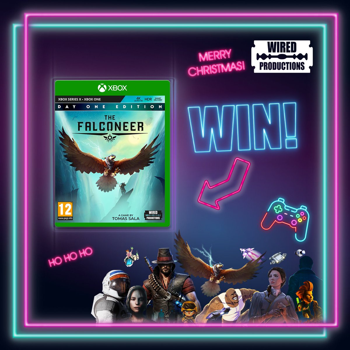 WiredP's tweet photo. ๐5 Days until #Wiredmas ๐
ASCEND FALCONEERS!
Todays gift is a copy of #TheFalconeer for #Xbox or PC - just in time for The Kraken update!
1๏ธโฃ Follow us
2๏ธโฃ Retweet with #Wiredmas & your platform of choice
3โฃ We'll pick a winner tomorrow!
#COMPETITION Ends 2pm 21/12
#Giveaway https://t.co/T4qqHUJIAJ