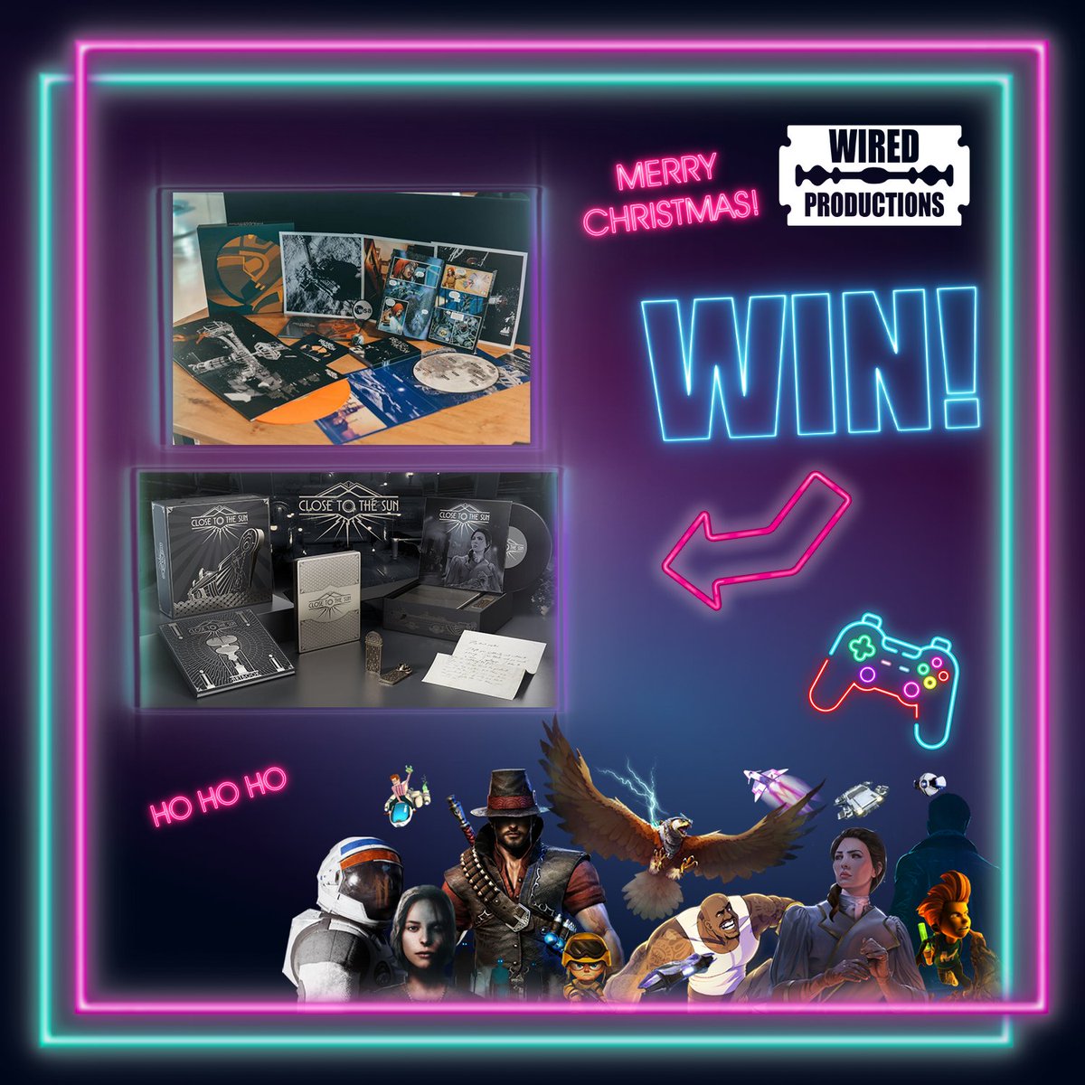WiredP's tweet photo. ๐IT'S WIREDMAS! ๐
To round up our countdown, we have the incredible collectors editions of #CloseToTheSun and #DeliverUsTheMoon
Have a Wicked Wiredmas!
1๏ธโฃ Follow us
2๏ธโฃ Retweet with #Wiredmas
3โฃ We'll pick a winner tomorrow!
#COMPETITION Ends 2pm 26/12
#Giveaway https://t.co/Kaj3VTrxeT