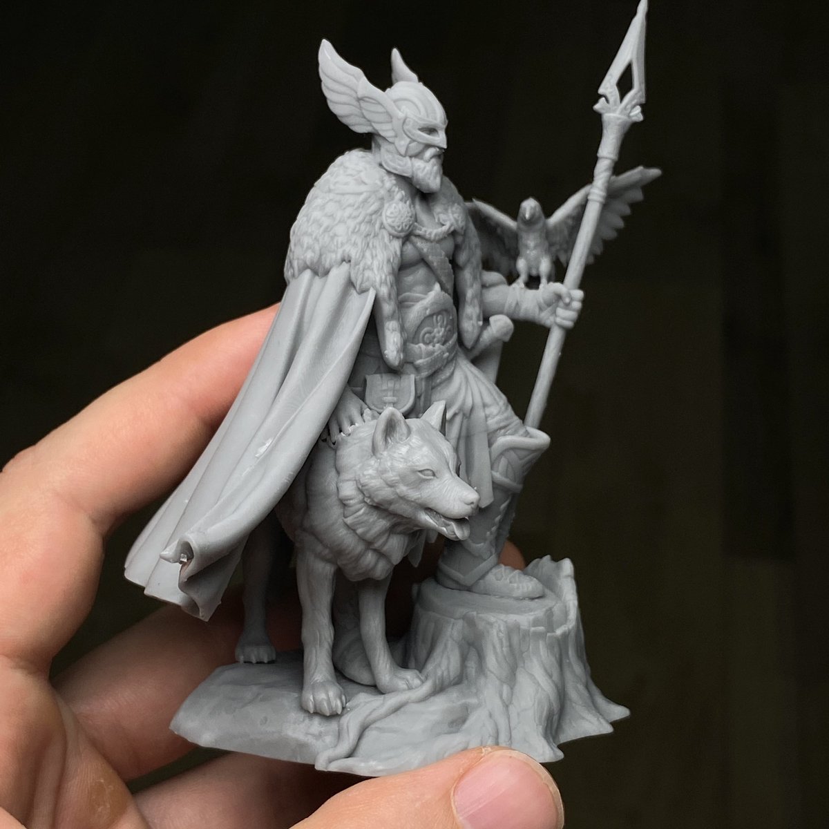 ArmoryCreature's tweet photo. Odin Meets the Sunrise (75mm scale)
#miniaturepainting #WarGames #tabletopgaming https://t.co/6bnhV8p6Ur