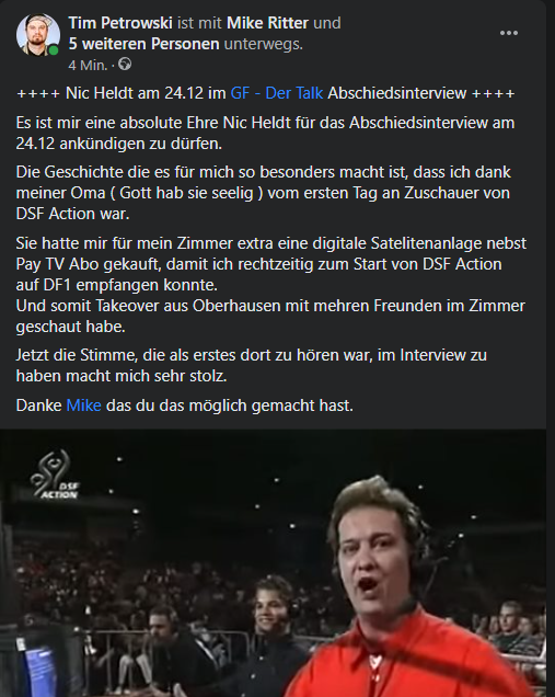Nic Heldt im <a href="/GFderTalk/">GF der Talk</a> Abschiedsinterview Nummer 24 für den 24.12.20