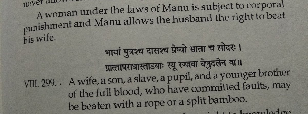Chapter 9 verse 45: no choice of divorce.Chapter 8 verse 299: apart from men rest everyone in the family if committed any sort of mistake will be beaten from bamboo stick.