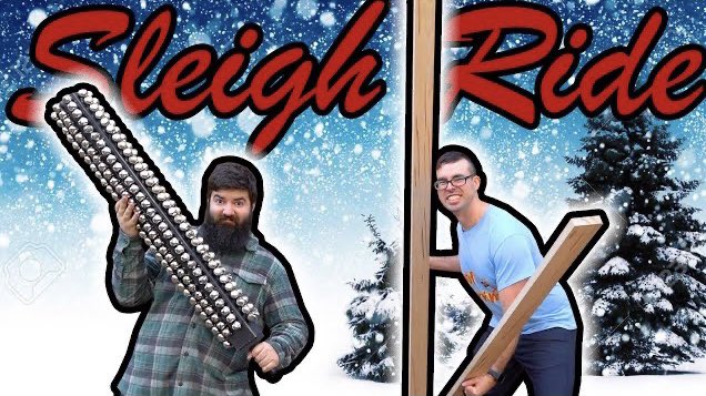 <a href="/davidraouf/">rdavidr</a> and I built HUGE instruments and played “Sleigh Ride”!  Check it out here - youtu.be/WCLavUoX7Sc