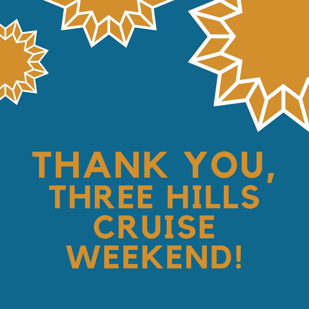 We would like to thank the Three Hills Cruise Weekend for their generous donation.  Their contribution will help cover the cost of a brand new television for our programming room!