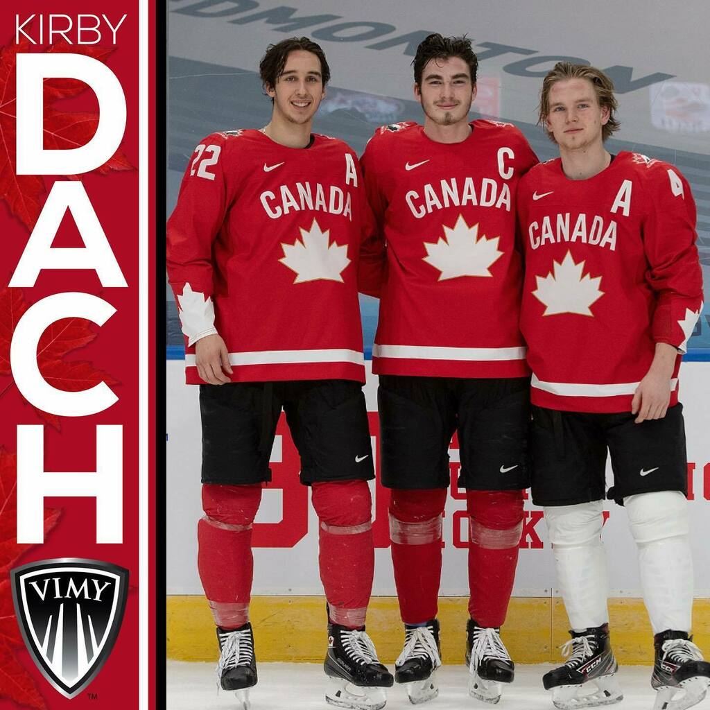 VimyAcademy's tweet photo. Congratulations to #VimyAlumni @kdach77 on being named the captain of Team Canada for the upcoming 2021 IIHF World Junior Championship in Edmonton!
#vimyproud #worldjuniors #epsb #yeg #tr https://t.co/2yWbvle4j2