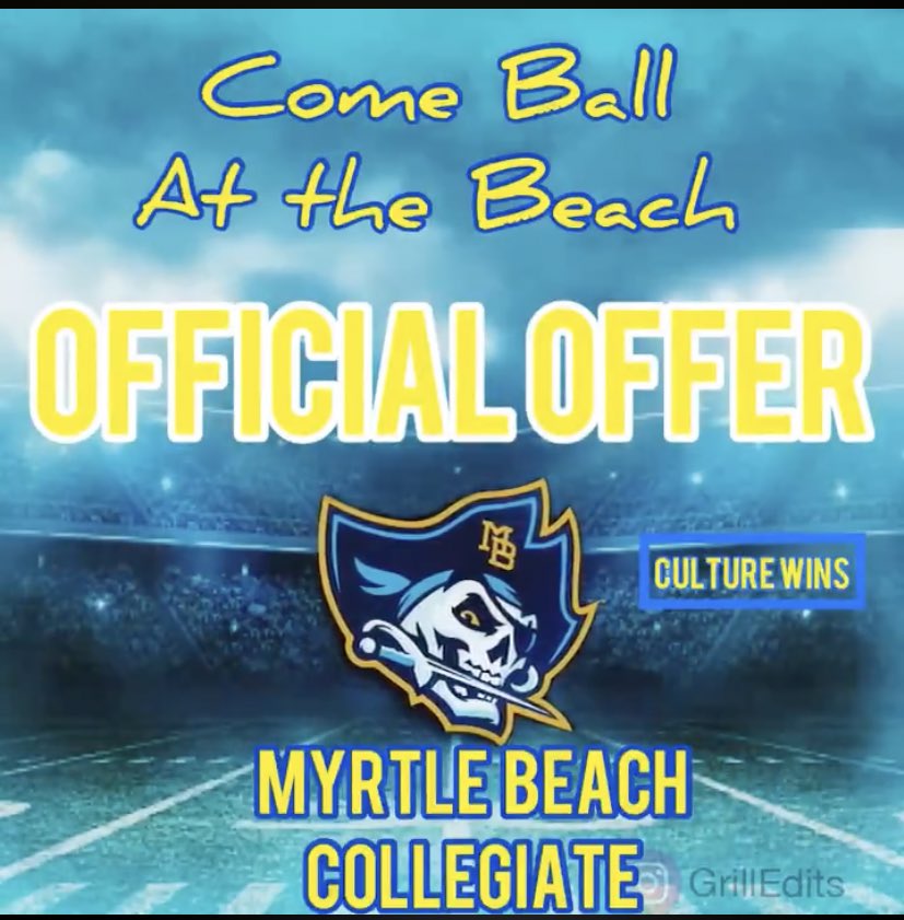MarkBellamy56's tweet photo. Blessed To Receive Another Offer From MB Collegiate🌴☠️ @mreel25 @BDunnsports @GrahamRRashad @CollegiateMb @NMBAthletics https://t.co/FWrYkqOAUL