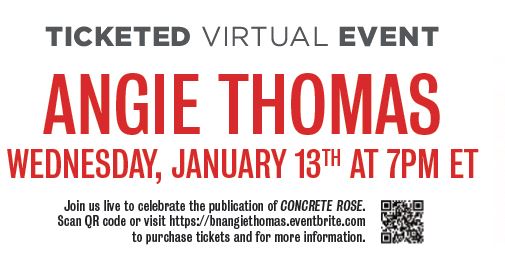 BNBattleCreek's tweet photo. Just announced, an @eventbrite event featuring @angiecthomas, featuring her new book out next month--set 17 days before the book that made her a household name nationwide!  Follow the QR code below for access. https://t.co/UfCiY7Dp6h