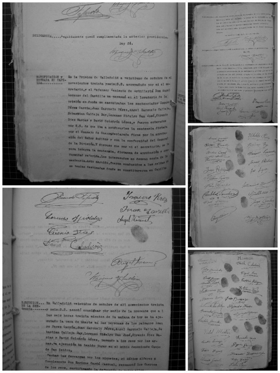 MoroCirilo's tweet photo. Condenados a muerte 41 compañeros de Nava. Les fusilan en el campo de san Isidro (Valladolid) en los amaneceres del 22 al 26 de octubre de 1936.
Memoria. Justicia. Reparación. https://t.co/gEzLAFhGqN