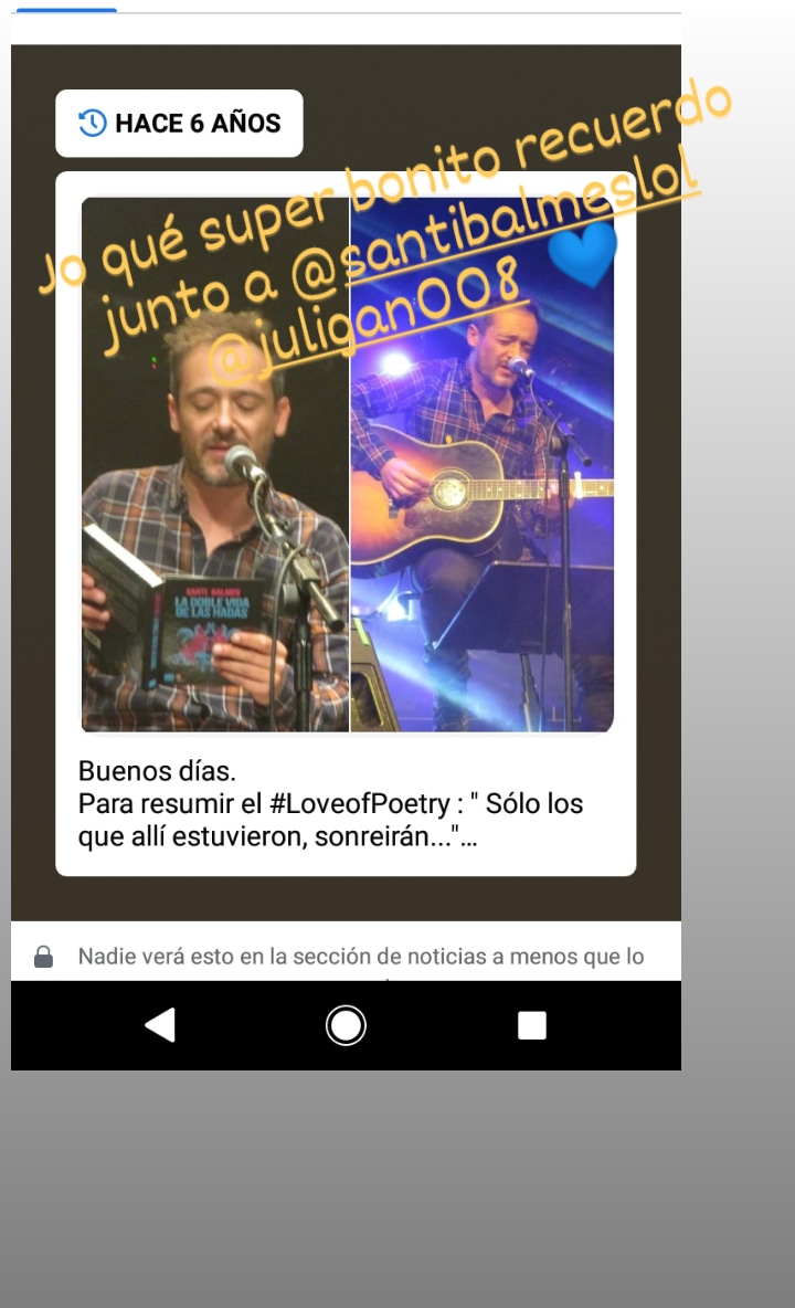 Feliz sábado.
Recuerdos bellos de hace 6 años en la sala <a href="/JoyEslava1/">Joy Eslava</a> junto a <a href="/SantiBalmesSoy/">Santi Balmes I AM 🌝</a> <a href="/juligan008/">Julián von Lesbian</a> y <a href="/Panchovarona/">Pancho Varona</a>...
💙✨