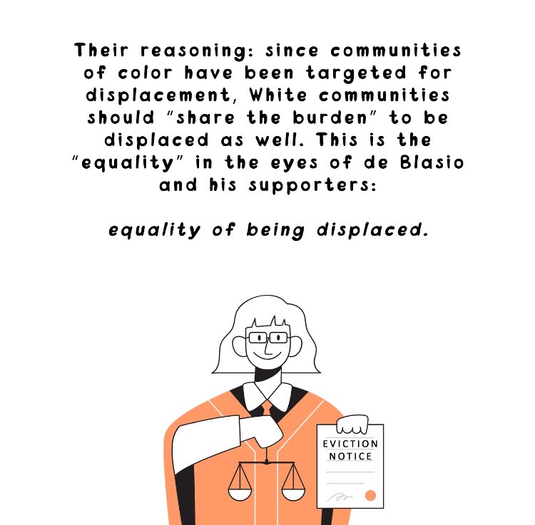 we are grateful that now tenants and workers all have equal opportunity to be displaced 