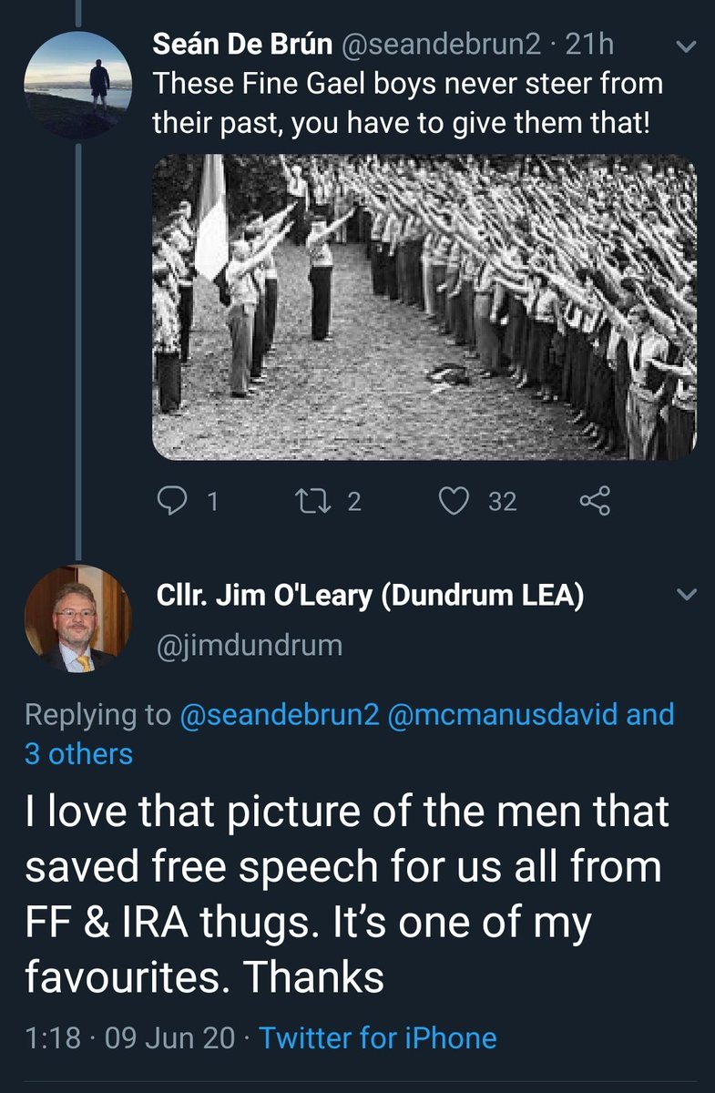 Fine Gael Dún Laoghaire councillor  @jimdundrum