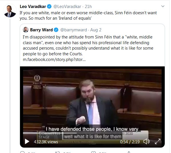 Fine Gael leader Leo Varadkar