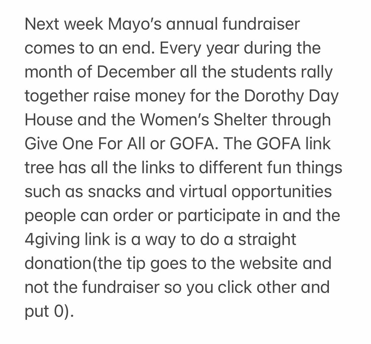 Mayo GBB tweet media