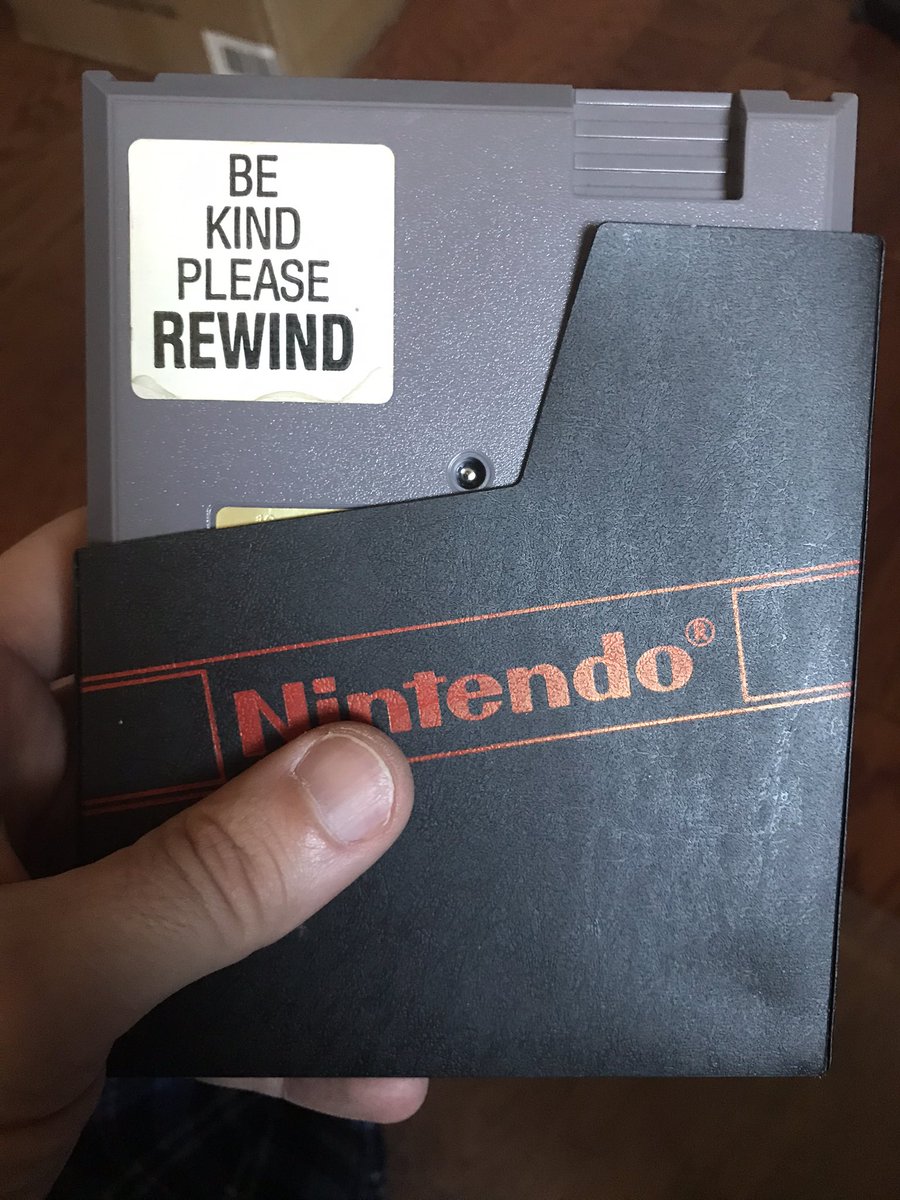 Came across this gem today while doing some cleaning and had to pause to reflect. Who else remembers being a decent human being and rewinding their Nintendo games before loaning them to a friend? #SimplerTimes #YouGetWhatYouGive