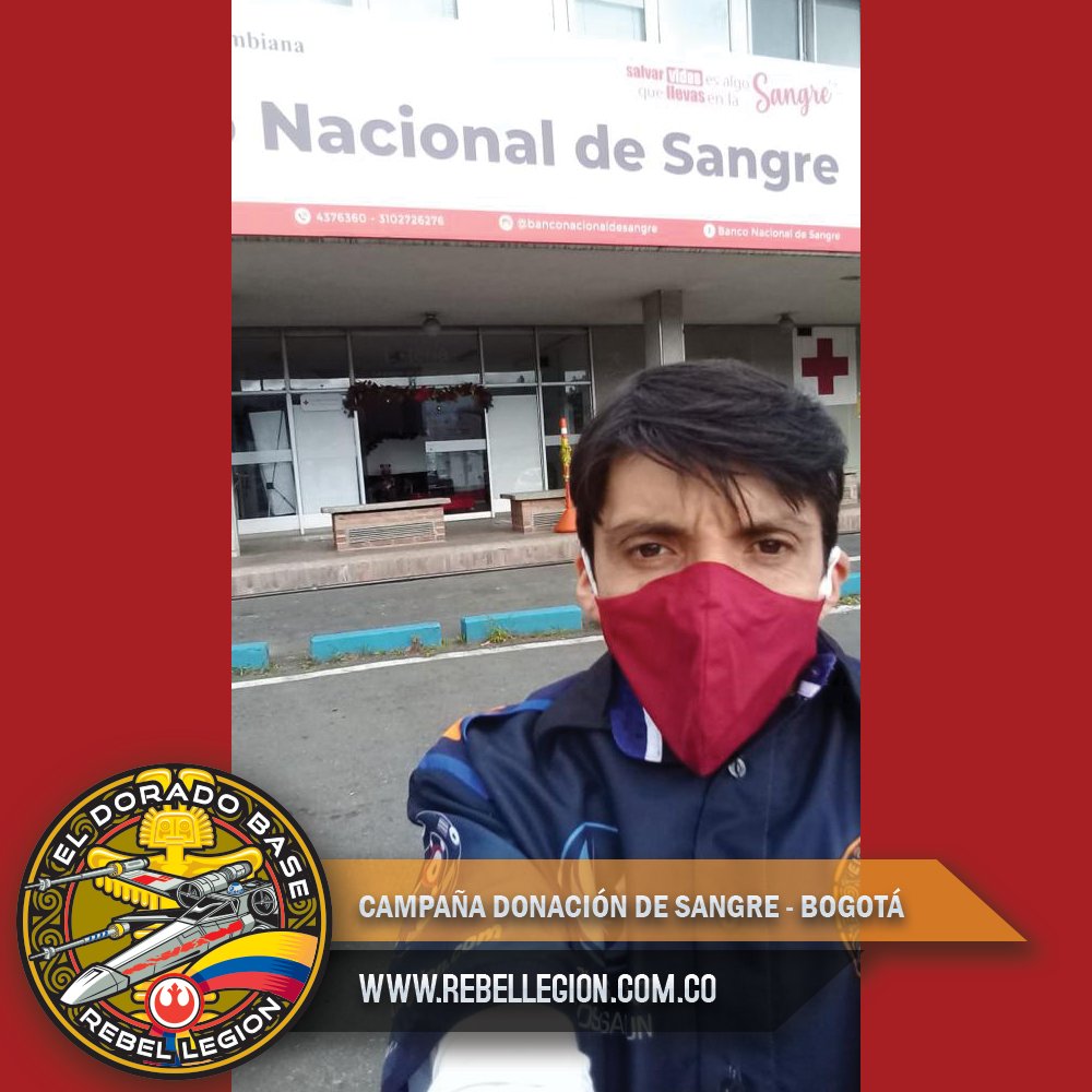 Hoy en nuestra misión de donación de sangre!
Nuestros legionarios y aspirantes en Bogotá se unieron a la campaña y por supuesto lllevaron como compañía al Gogru Navideño.
#starwars  #donatebloodsavelives #rebelcolombia