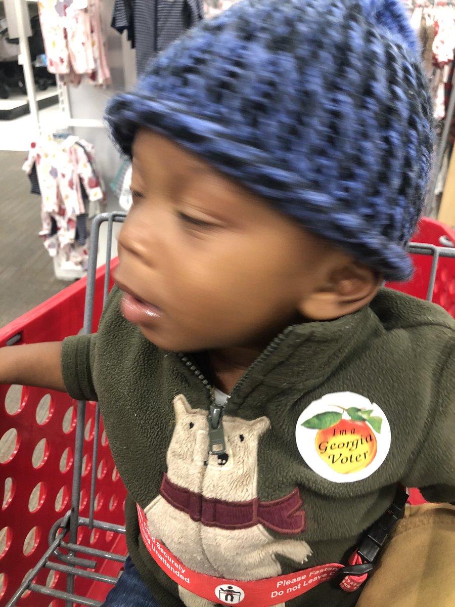 Sechita_M's tweet photo. @staceyabrams Malachi went with dad to #earlyvote yesterday and I agree #electionbaby #Election2020 #poolingpartner #Atlanta https://t.co/uyxUhTz9kE