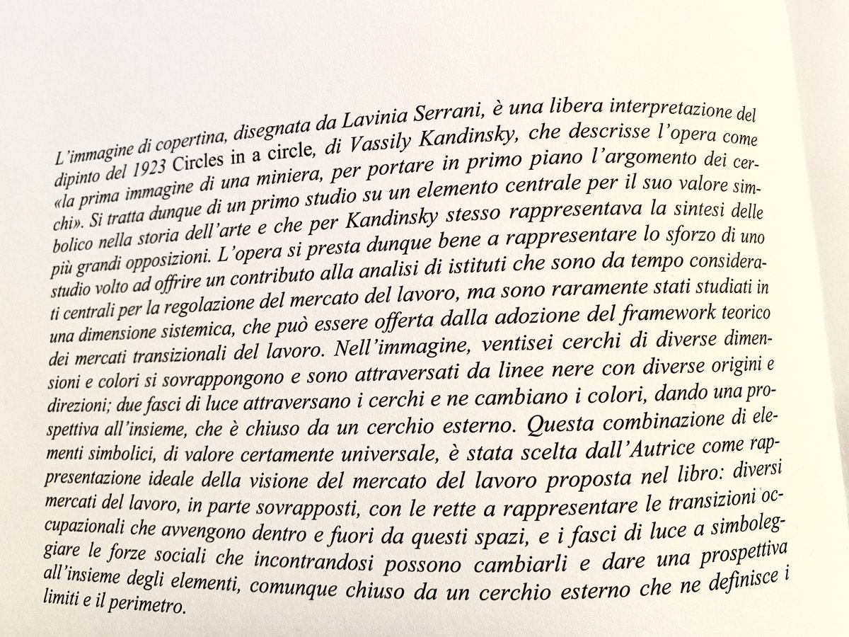«Circles in a Circle». Questo di <a href="/LilliCasano/">lilli casano</a> è un libro importante: apre nuove strade per la riflessione giuslavoristica sulle trasformazioni di lavoro e rappresentanza. È anche la prima ricostruzione in chiave giuridica della teoria dei mercati transizionali del lavoro