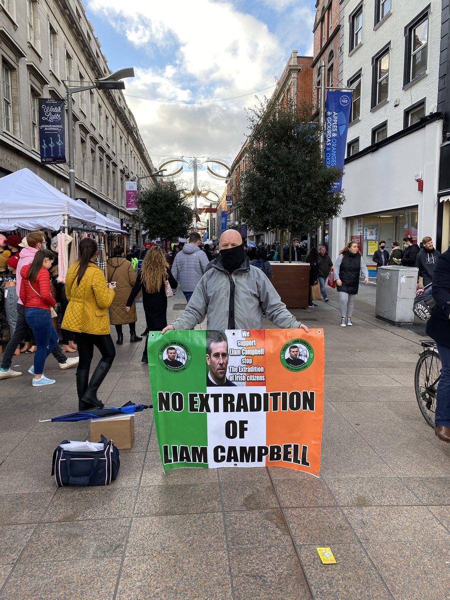 Rights4Liam's tweet photo. Stop the Extradition of Liam Campbell campaign were on Henry Street &amp; O’Connell Street in Dublin today handing out leaflets. #HumanRights https://t.co/g1U1OVUhXH