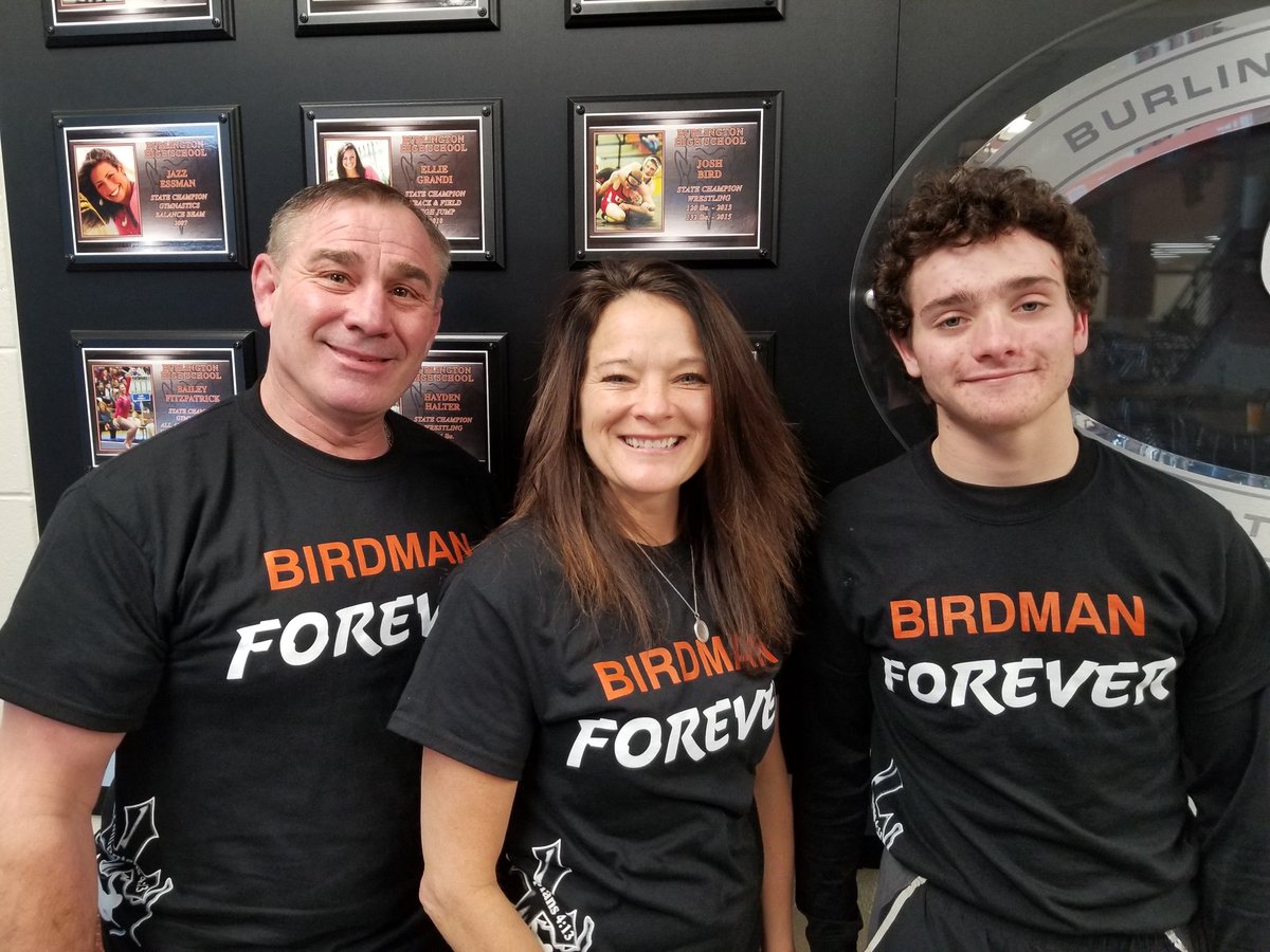 Father Kevin, brother Jaden and mother Caryn pose in front of Josh's state champion plaque in the hallway outside of the <a href="/BHSDemonshoops/">BHSdemonshoops</a> gym Saturday morning.
<a href="/bhs_wrestle/">BHS Wrestling</a> coach Jade Gribble delivered a powerful speech, and #DemonFam knocked off <a href="/UGHSBroncosTV/">UGHS Broncos Media</a>