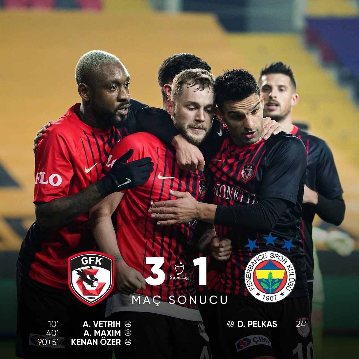 GaziantepFK's tweet photo. 👊 EVİMİZDE ÜÇ PUAN BİZİM! #GaziantepKazandı https://t.co/DJlDbfu66k