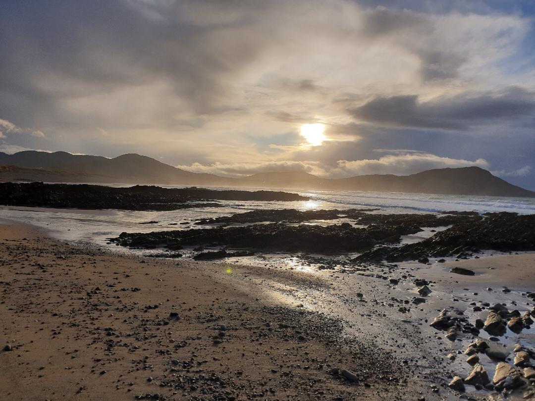 Another great afternoon for a walk. Ballyliffen beach.