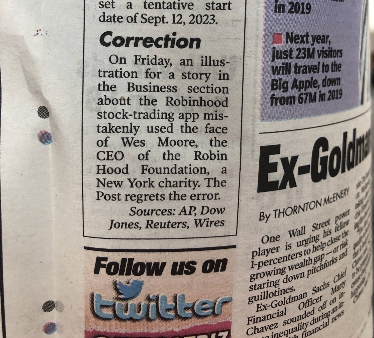 iamwesmoore's tweet image. Thanks for this @nypost, very meaningful...