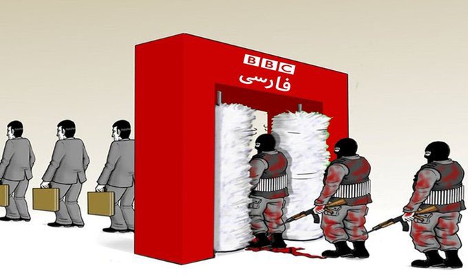 parisa22's tweet photo. @bbcpersian is heavily influenced by the Iranian regime. 

 #BlockPersianBBC https://t.co/E20mX4Afp4