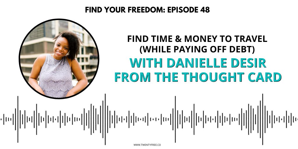 Danielle Desir from <a href="/thethoughtcard/">Danielle Desir Corbett</a> shares how to afford travel even if you’re in debt in Episode 48 of <a href="/fyf_podcast/">Find Your Freedom Podcast</a> (👈link in bio).

In this episode, we discuss:
• Using the emotional side of money to your advantage
• Balancing paying off debt, saving for travel &amp; investing