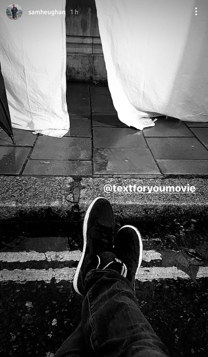 Monday started with some  #TextForYou goodies from both Sam and Priyanka! Who else is as excited as i am about the movie??  The timeline exploded with requests for a photo of them on set!! if we only knew what will come, we would have buckled up!  #SamHeughan #PriyankaChopra