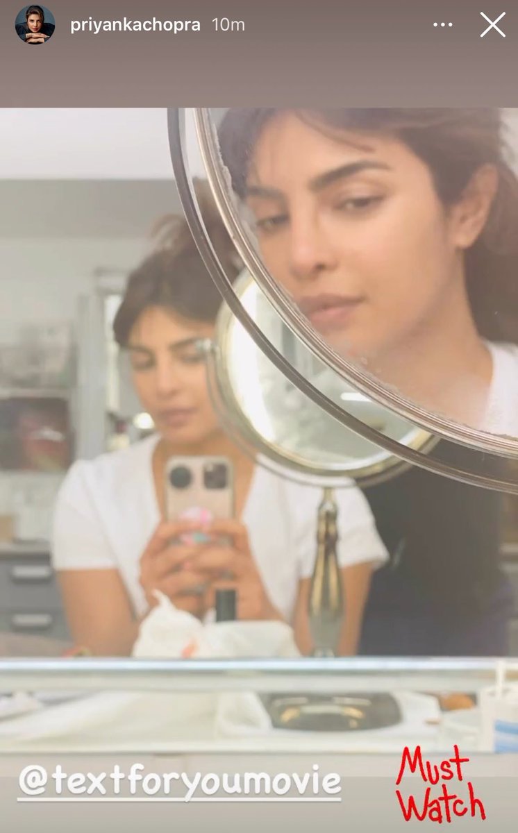 Monday started with some  #TextForYou goodies from both Sam and Priyanka! Who else is as excited as i am about the movie??  The timeline exploded with requests for a photo of them on set!! if we only knew what will come, we would have buckled up!  #SamHeughan #PriyankaChopra