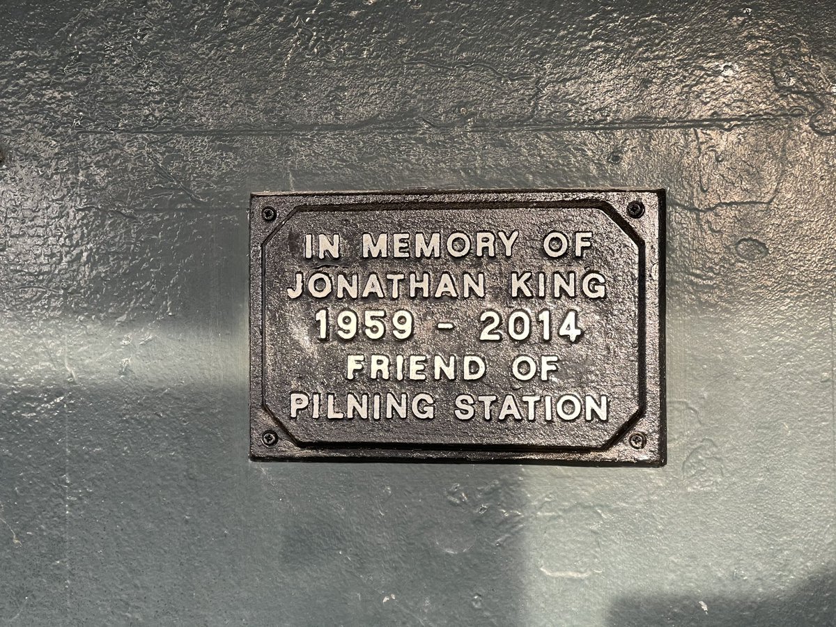 Above it is this plaque – bei  Pilning Railway Station (PIL)
