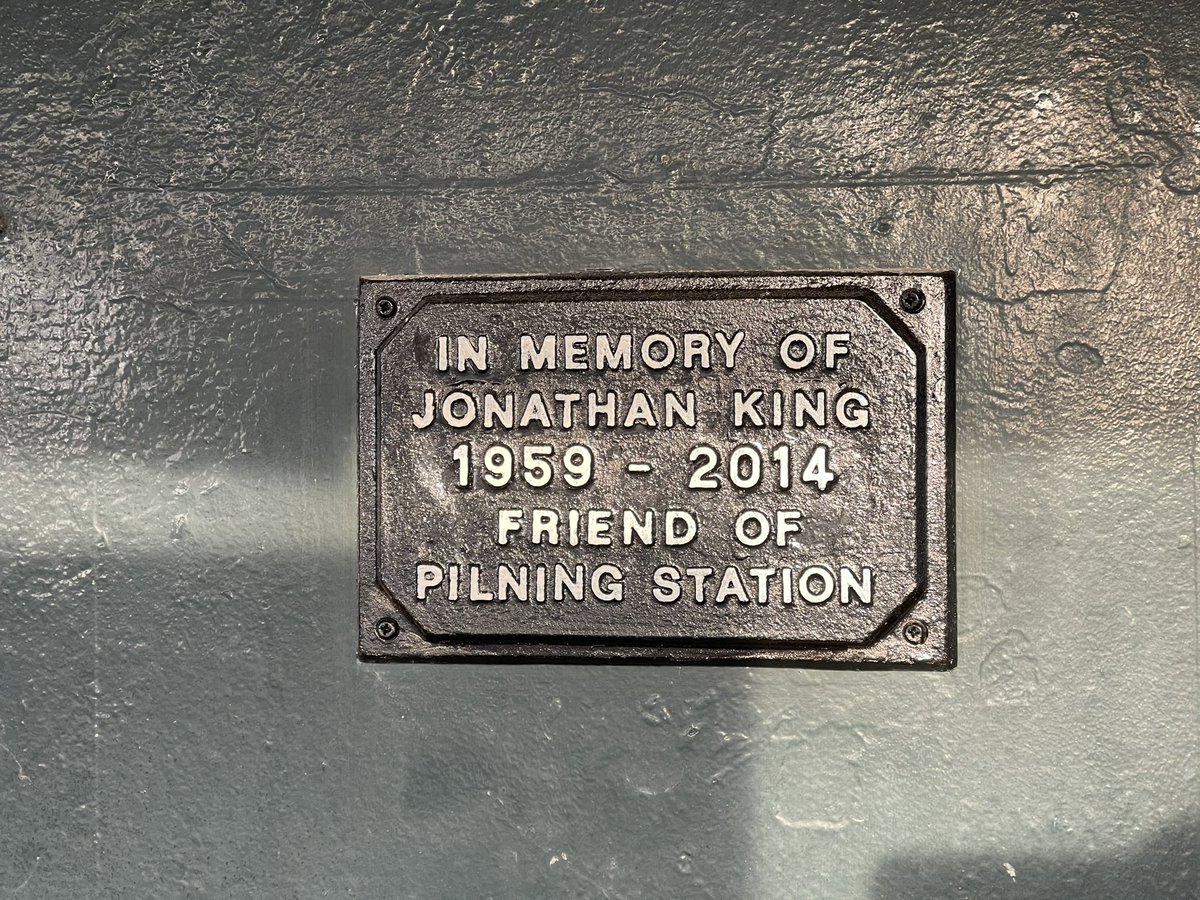 Above it is this plaque &ndash; bei  Pilning Railway Station (PIL)