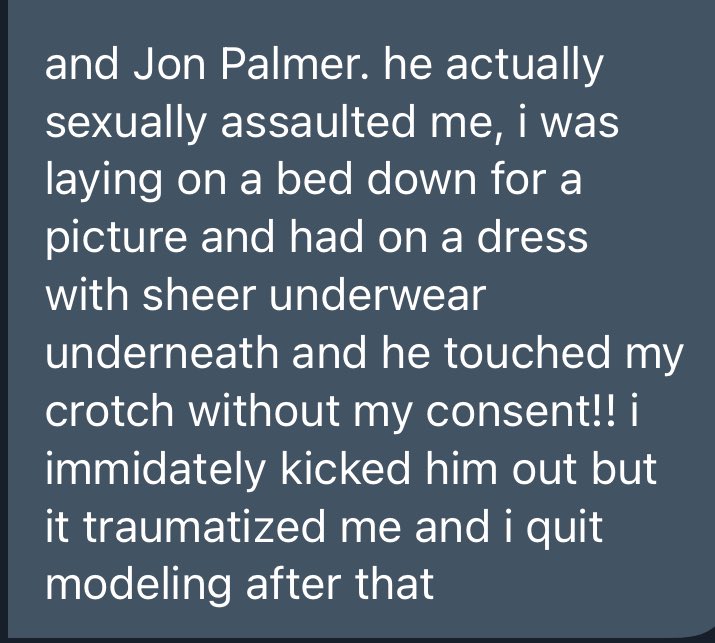 starting a twitter thread of people to avoid in the modeling industry. if you follow any of these people or are working for them i highly suggest you take these messages into consideration
