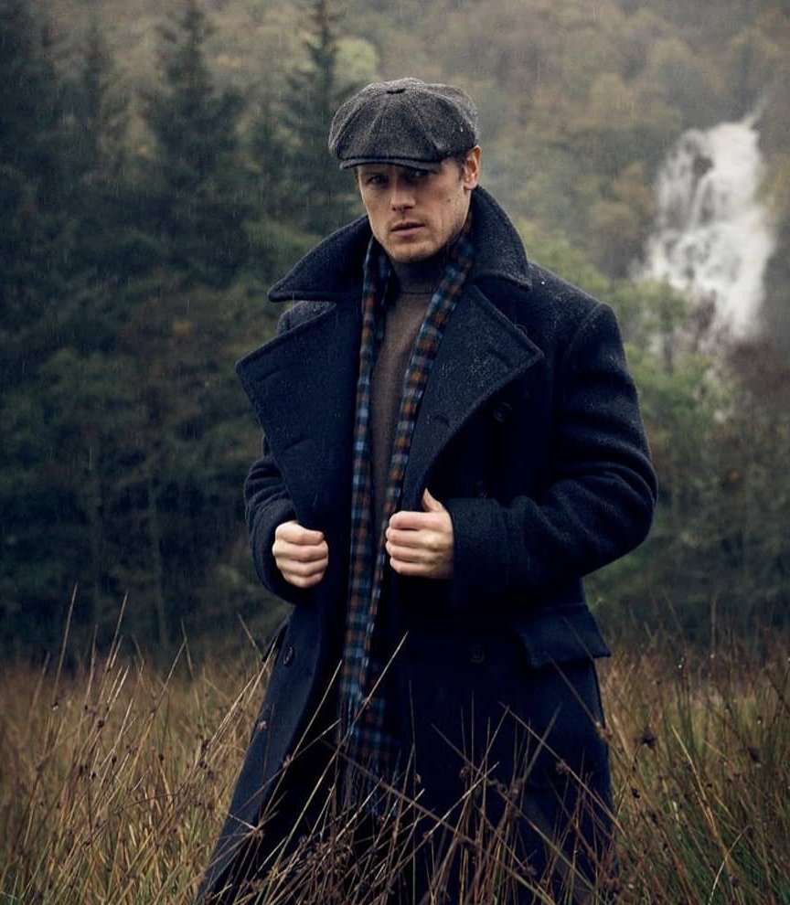 Still Monday with our forever  #ManCrushMonday Sam and a shout-out from  @lockhatters! Beautiful hats, handsome man, stunning Scotland .. that's the way we got the perfect photoshoot for  #TheRake ! #SamHeughan  Charlie Gray