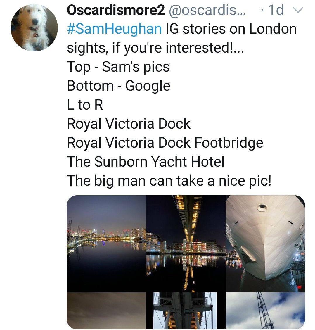 Also Monday, Sam decided to show us another hidden talent of his with this incredible photos from London! Thx to  @oscardismore2 for the virtual Sightseeing tour with the help of Sam's photos! #SamHeughan  Sam's IG