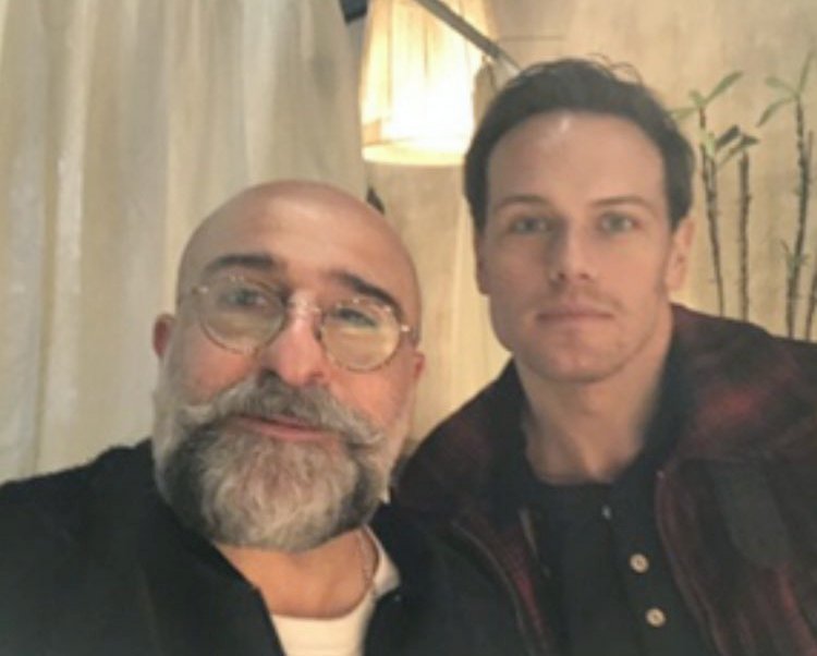 Tuesday went on with another funny post from  @omid9, Sam's costar on  #TextForYou ! Great actors, even greater persons and ohhh so funny! Can't wait to see this movie!! #SamHeughan #OmidDjalili Omid Djalili