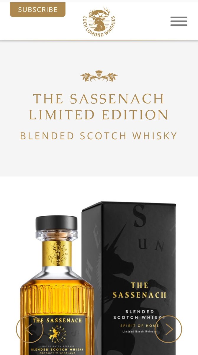 The day went on with the  #SassenachWhisky ! Another proud Da moment for Sam, another stunning visual presentation and a perfect Christmas gift for us! #SamHeughan