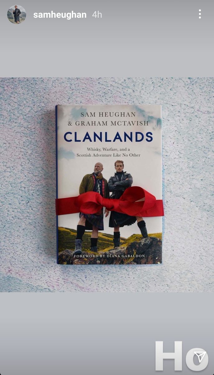 Wednesday started with another Ho-Hoo-Hooo moment from Sam and Hodder & Stoughton. Cause again tis the season of the perfect gifts! This time  #ClanLandsBook #SamHeughan