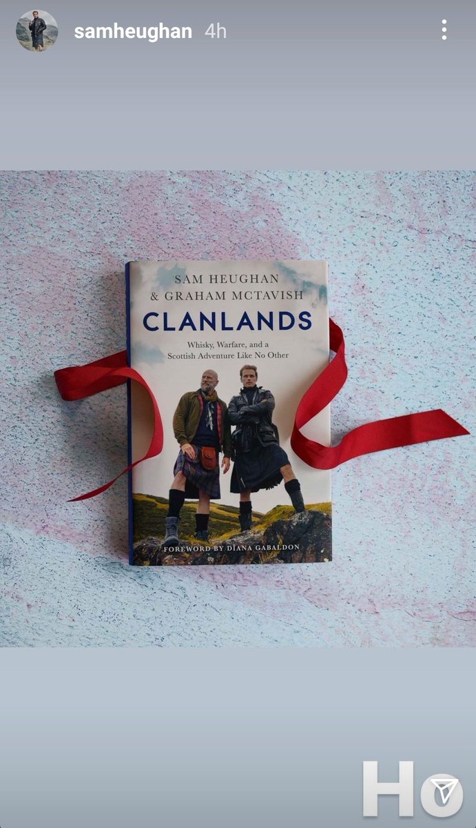 Wednesday started with another Ho-Hoo-Hooo moment from Sam and Hodder & Stoughton. Cause again tis the season of the perfect gifts! This time  #ClanLandsBook #SamHeughan