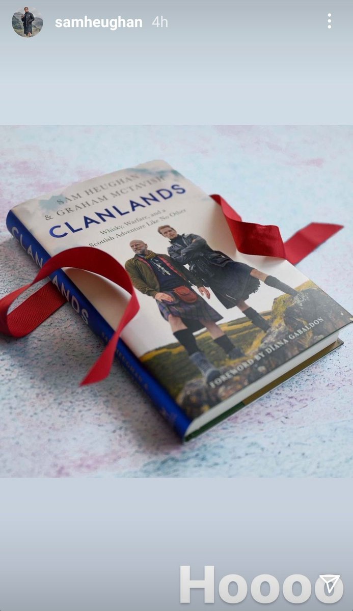 Wednesday started with another Ho-Hoo-Hooo moment from Sam and Hodder & Stoughton. Cause again tis the season of the perfect gifts! This time  #ClanLandsBook #SamHeughan