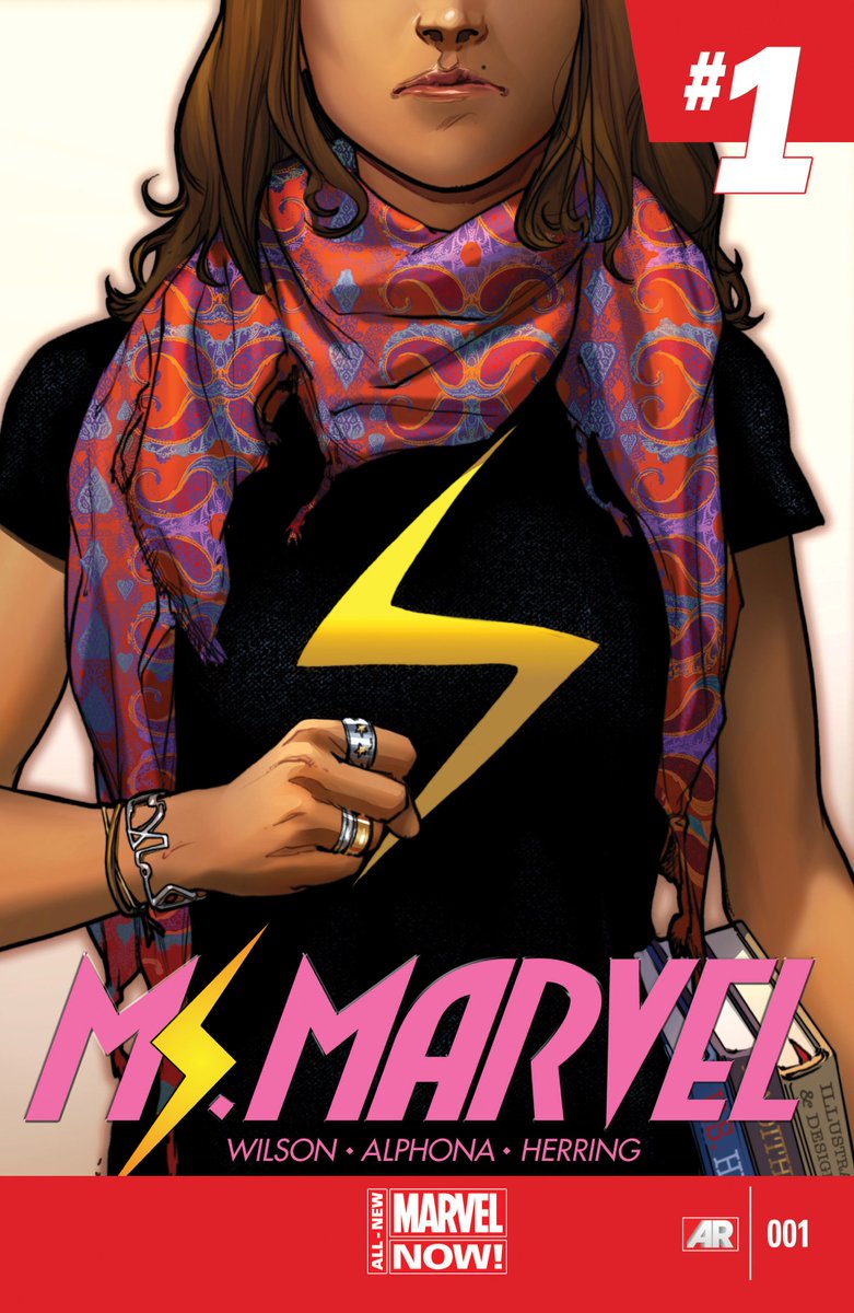 I hear a lot of people who don't know much about comics claim that Ms. Marvel has been canceled a bunch which no, it hasn't. The first time her series ended and was relaunched was because of Secret Wars when ALL of Marvel stopped and relaunched.