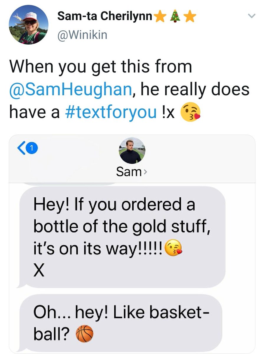 and also Sam sent out texts about  #TextForYou ! Now... that's a lot of texts .. and wecouldn't be happier! Don't ever stop with the  #TextForUs, Sam! Thx  @Winikin and  @BMarlene_ ! #SamHeughan
