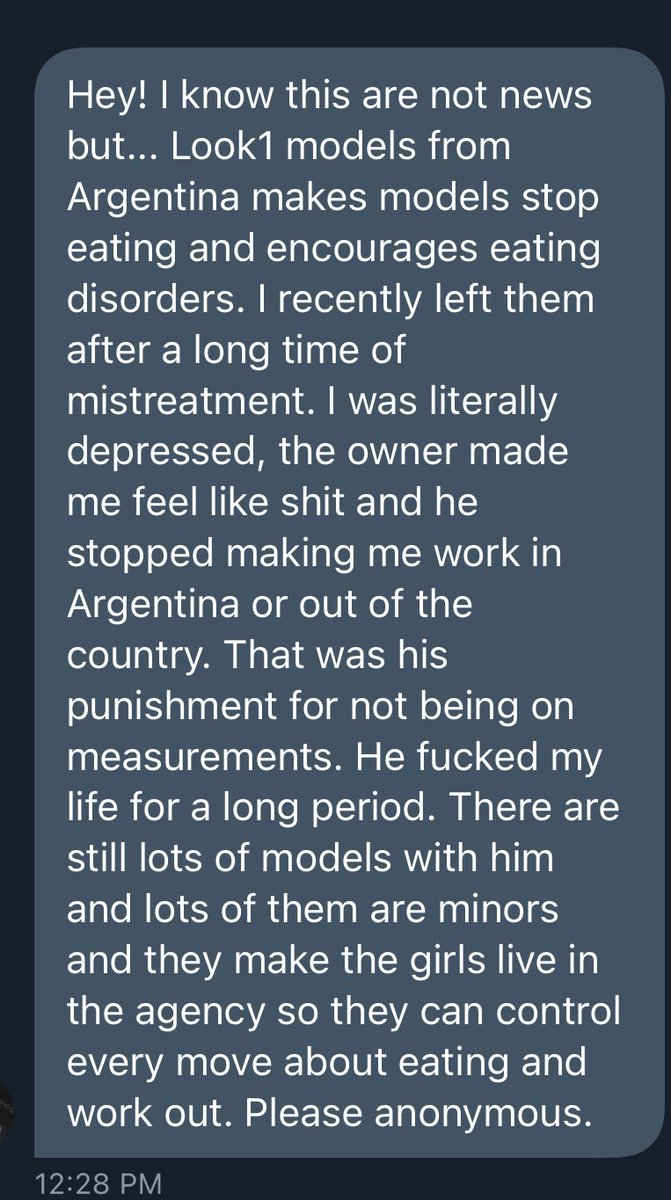 starting a twitter thread of people to avoid in the modeling industry. if you follow any of these people or are working for them i highly suggest you take these messages into consideration