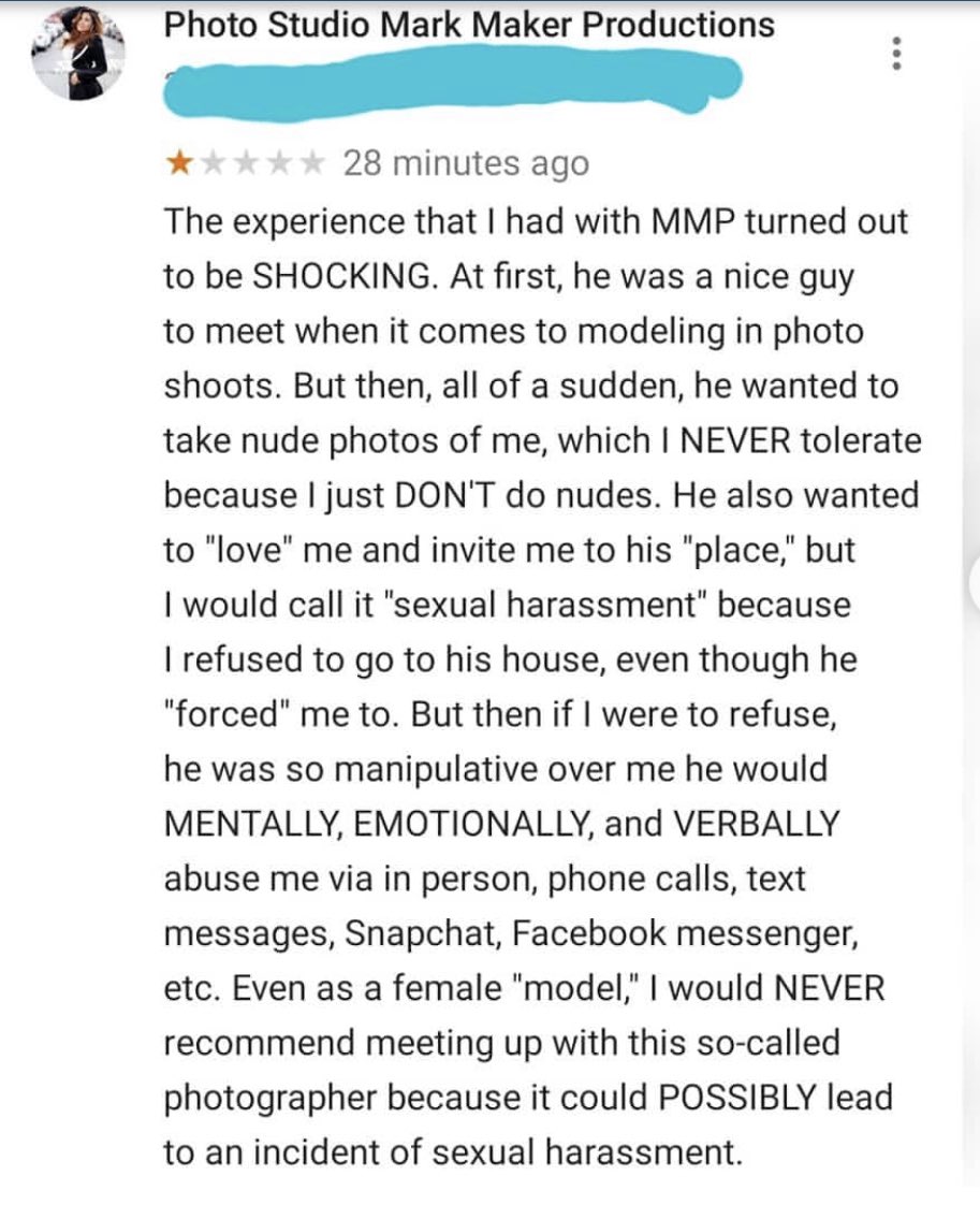 starting a twitter thread of people to avoid in the modeling industry. if you follow any of these people or are working for them i highly suggest you take these messages into consideration